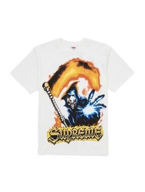 New Supreme Grim Reaper Tee WHITE MEDIUM SS26